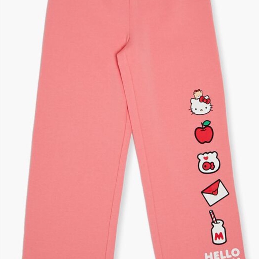 Hello Kitty Coral Lounge Pants - Picture 2 of 4